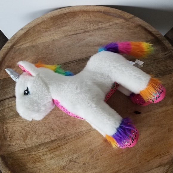 Build a Bear Rainbow Unicorn Stuffed Animal - Picture 2 of 5